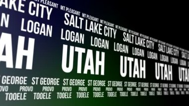 Utah State ve büyük şehirlerde afiş kaydırma