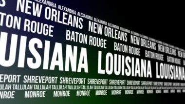 Louisiana devlet ve büyük şehirlerde afiş kaydırma