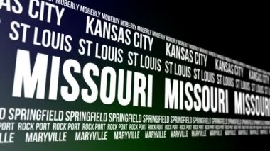 Missouri Devlet ve büyük şehirlerde afiş kaydırma