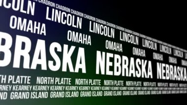 Nebraska Eyalet ve büyük şehirlerde afiş kaydırma