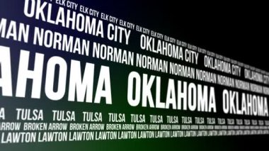Oklahoma eyalet ve büyük şehirlerde afiş kaydırma