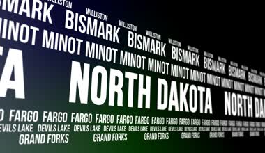 North Dakota State ve büyük şehirlerde afiş kaydırma