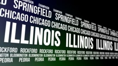 Illinois devlet ve büyük şehirlerde afiş kaydırma