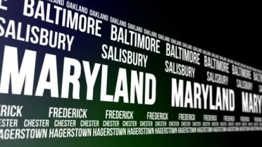 Maryland devlet ve büyük şehirlerde afiş kaydırma