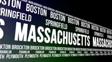 Massachusetts eyalet ve büyük şehirlerde afiş kaydırma
