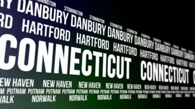 Connecticut eyalet ve büyük şehirlerde afiş kaydırma