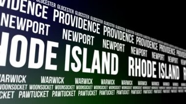 Rhode Island Eyalet ve büyük şehirlerde afiş kaydırma