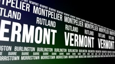 Vermont Eyalet ve büyük şehirlerde afiş kaydırma