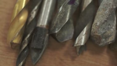 Closeup eski bit makro Dolly matkap