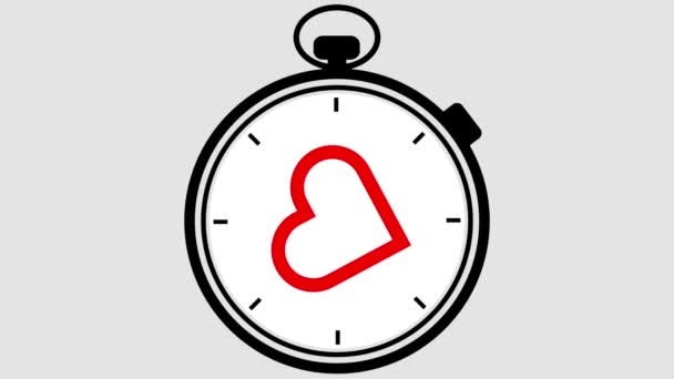 Chronomètre Symbole cardiaque Pulsation 