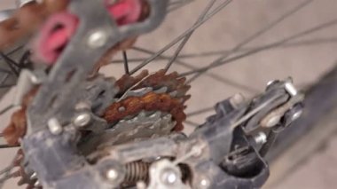Rusty zincir Zincir Dişli Bisiklet tamir