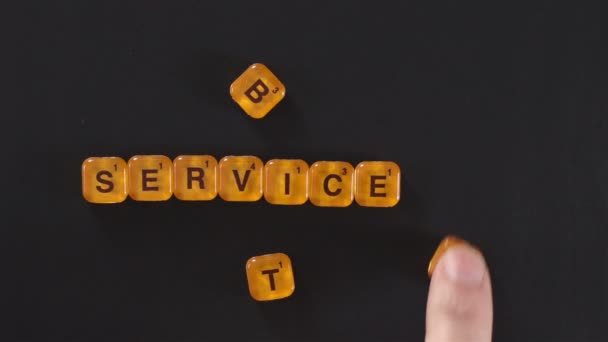 Blocs de lettre orange meilleur service 