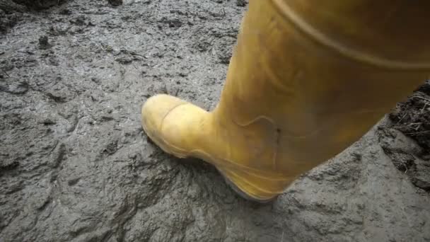 rubber boots mud