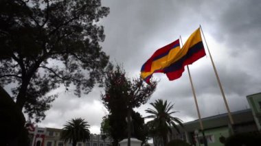 Loja il ve Ekvator Cumhuriyeti bayrağı