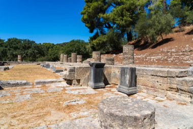 Olympia Yunanistan 'daki stadyum - antik Olimpiyat Oyunlarının evi.