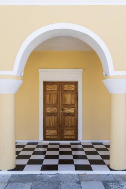 Oia, Santorini, Yunanistan ve Avrupa 'daki Agios Georgios Kilisesi