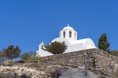 Aziz Mark Kutsal Ortodoks Kilisesi, İmerovigli, Santorini, Yunanistan, Avrupa