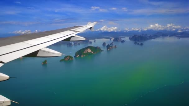 Vista aérea de las islas — Vídeo de stock