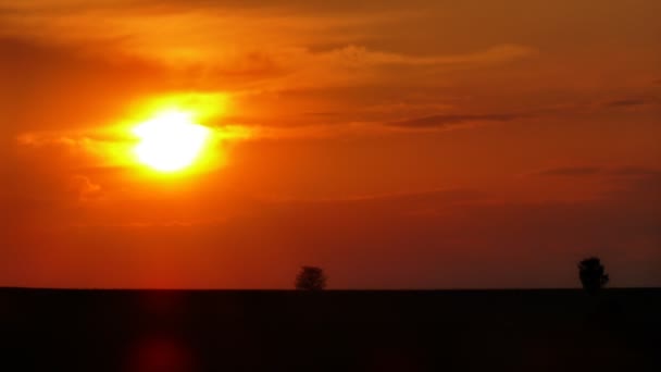Časový západ slunce v Fullhdu — Stock video
