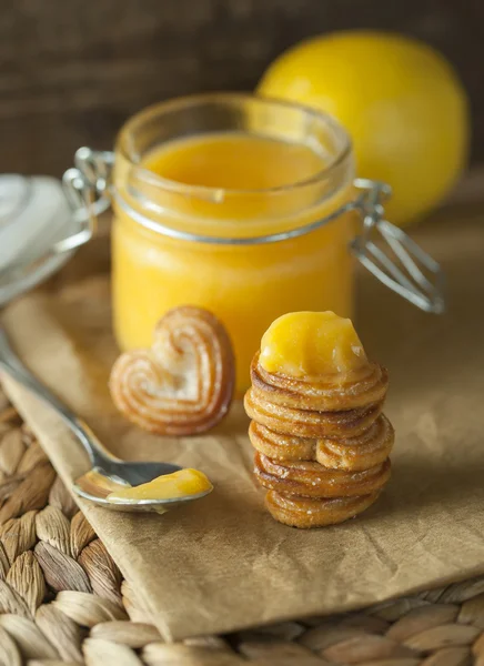 Krem cytrynowy z plików cookie — Zdjęcie stockowe