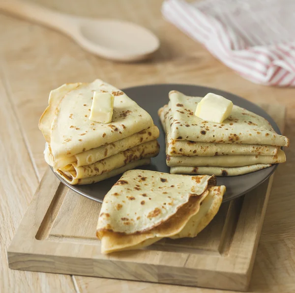 Stack of homemade pancakes Stock Photo