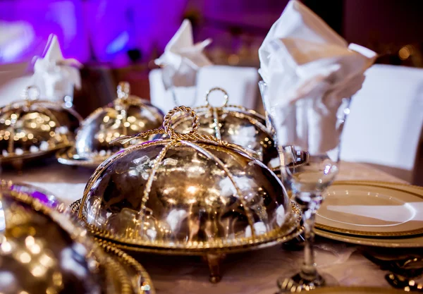 Düğün masa aranjmanı — Stok fotoğraf