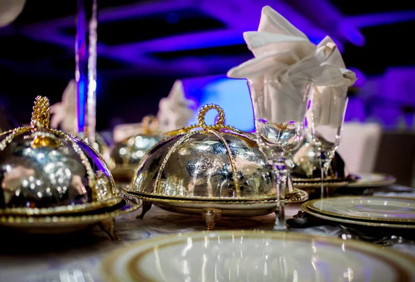 Wedding table arrangement — Stock Photo, Image