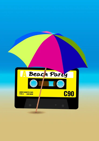 Beach party poszter — Stock Vector