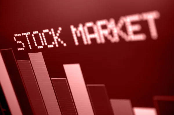 Börse im Minus — Stockfoto
