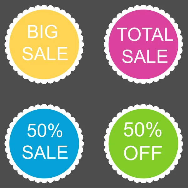 Sale sticker 50 percent — Stock Vector