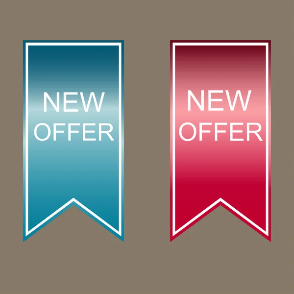 New  offer stickers — Stock Photo, Image