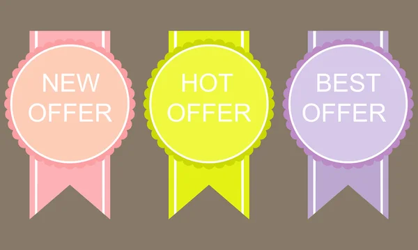 Best, hot. new Offer Icon Design set — Stock Photo, Image