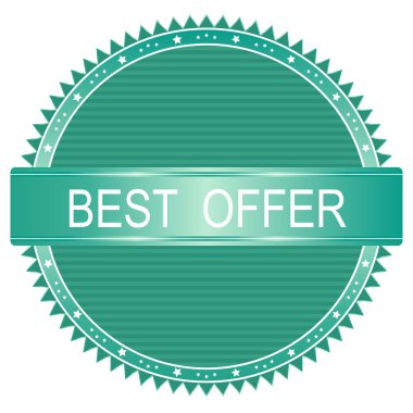 En iyi teklif işareti simgesi. 