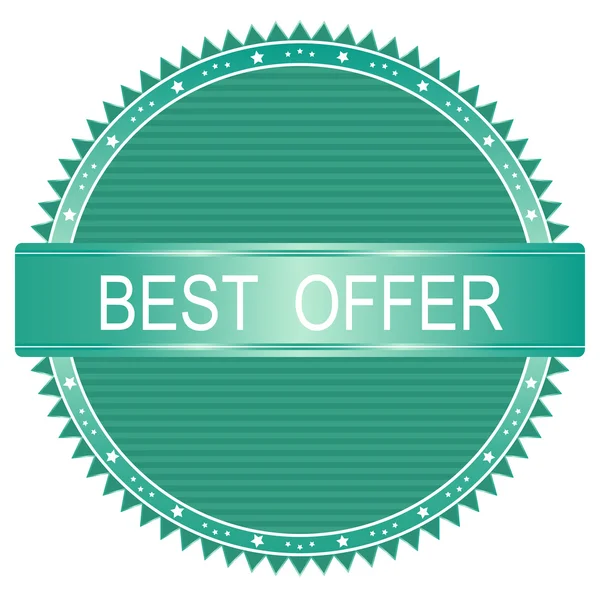 Best offer sign icon. — Stock Vector