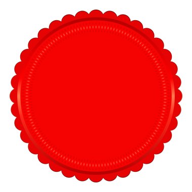 Kırmızı mühür vektör çizim