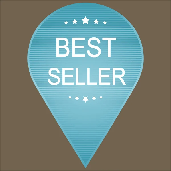 Nejlepší prodejce popisek — Stockový vektor