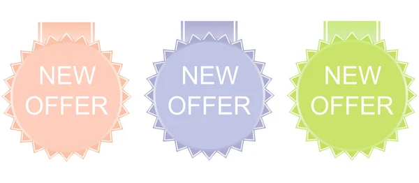 New offer stickers — Stock Vector