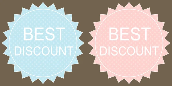 Best Discount label set. — Stock Vector