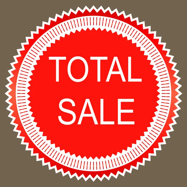 Total sale sign icon. Vector — Stock Vector