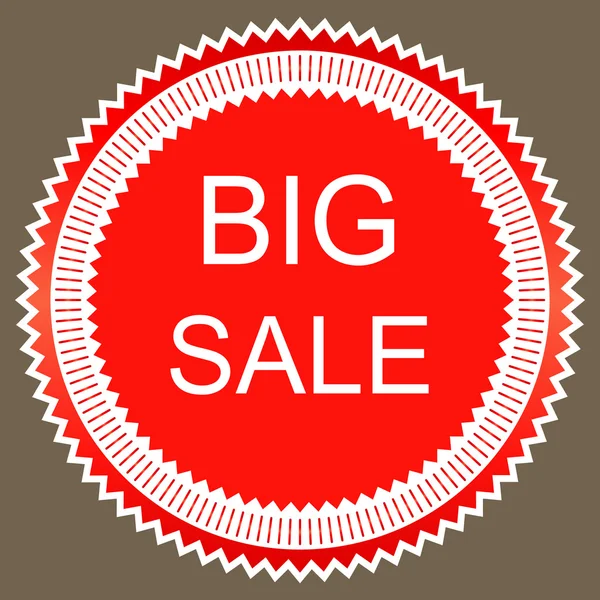 Big sale sign icon. Vector — Stock Vector