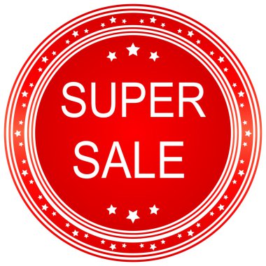 Süper satış mühür veya simgesi. 