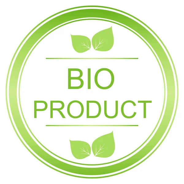 Bio productlabel, embleem en badge. — Stockvector