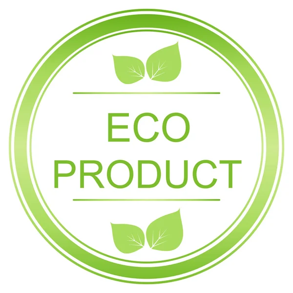 Eco product label, emblem and badge. — Stock Vector