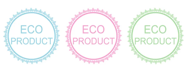 Ensemble d'éléments Eco produit . — Image vectorielle