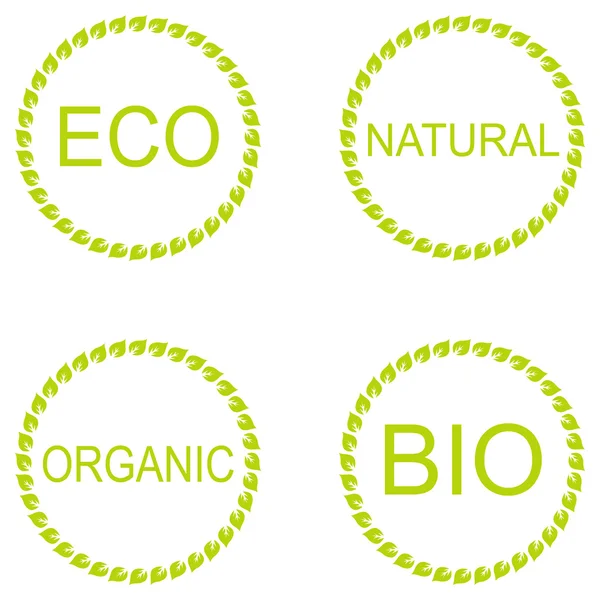 Label collectie Eco organische etiket — Stockvector