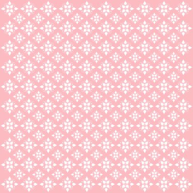 Pembe çiçek desenli