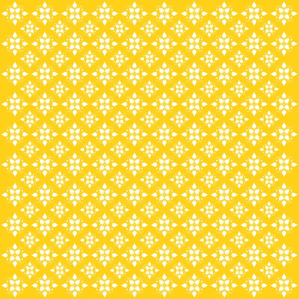 Yellow floral pattern — Stock Vector