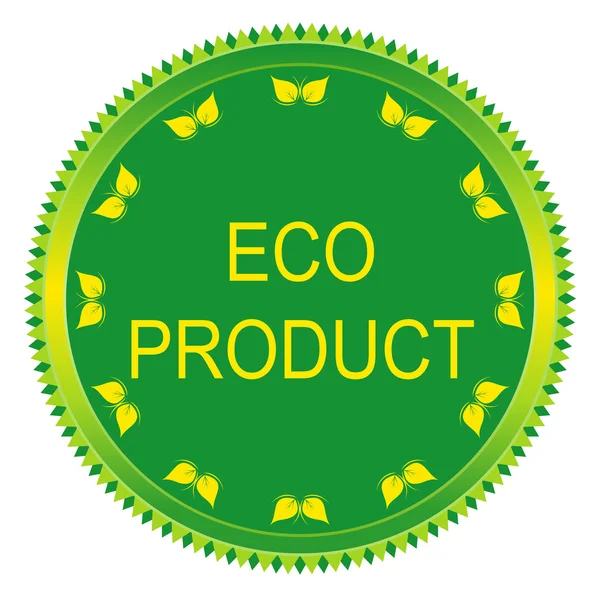 Rótulo ecológico do produto — Vetor de Stock