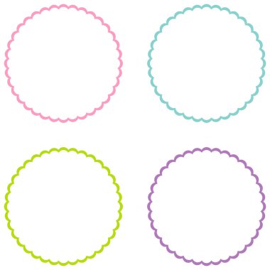 Vintage çerçeve kümesinin vektör 