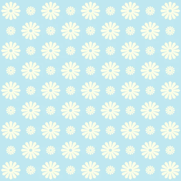 Patrón floral azul, fondo vintage — Vector de stock